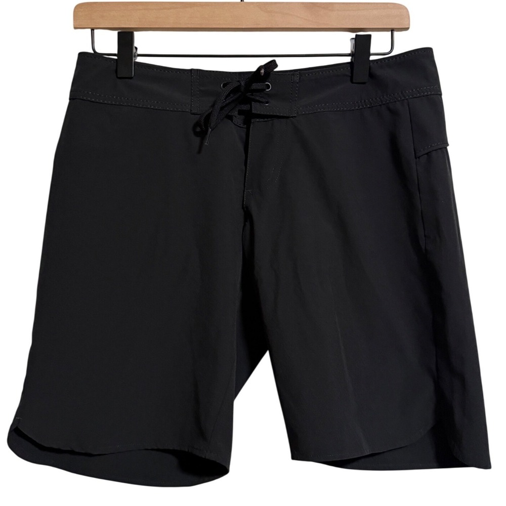 Carve Designs Womens Black Board Shorts Size 2 Lace Up Swim Trunks